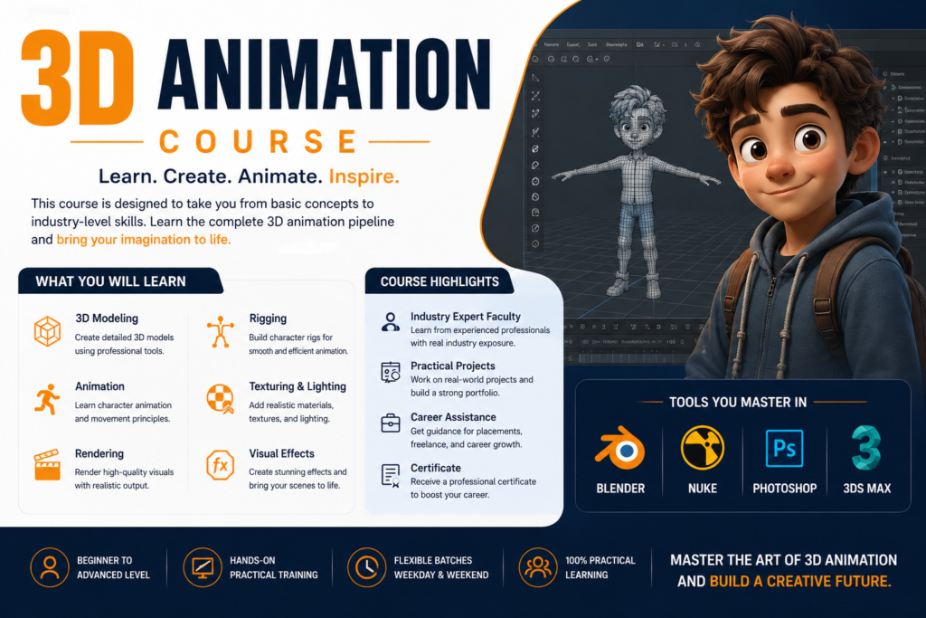 3D Animation Course in Vadodara - Alligators Institute