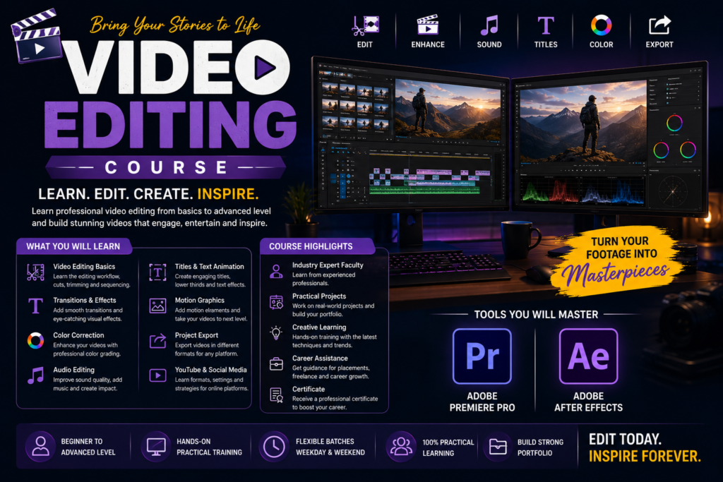 Video Editing Course in Vadodara - Alligators Institute