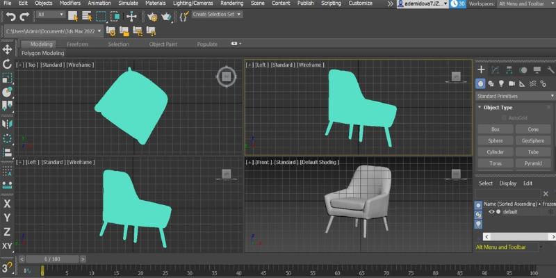 Autodesk 3DS Max Interface 3