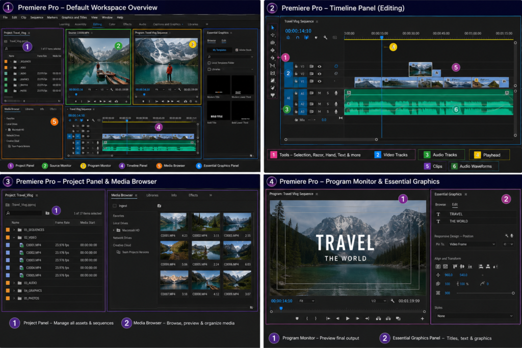 Adobe Premiere Pro Interface